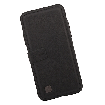 Чехол раскладной для Apple iPhone X "Puloka" Multi-Function Back Clip Wallet Case (кожа, черный (коробка))
