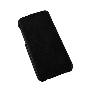 Чехол для Apple iPhone 6, 6S "Hoco" General Series Flip Case раскладной кожаный, черный